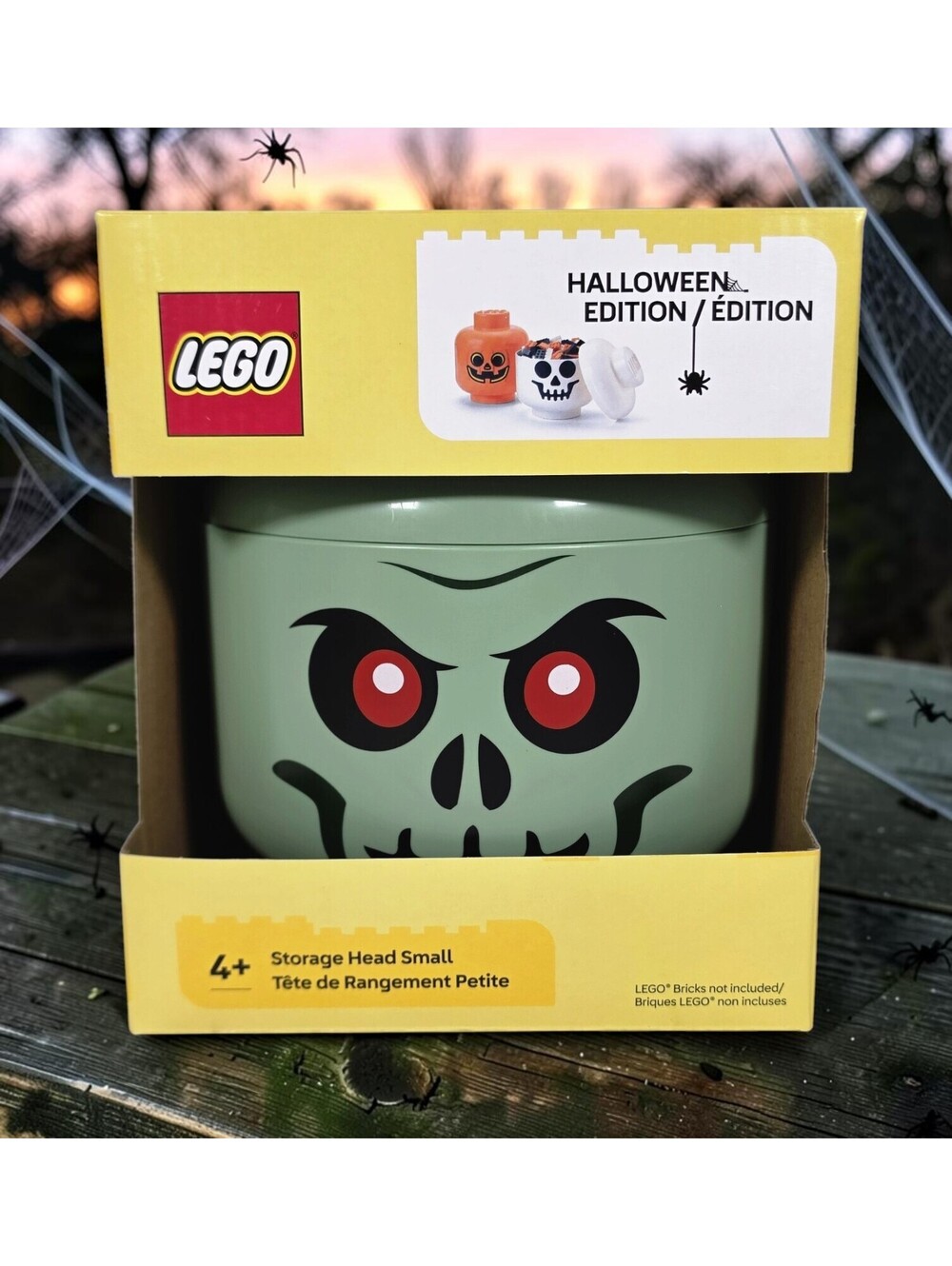 LEGO Halloween Monster Storage Head Small Green Skull Spooky 2L NIB 2026
